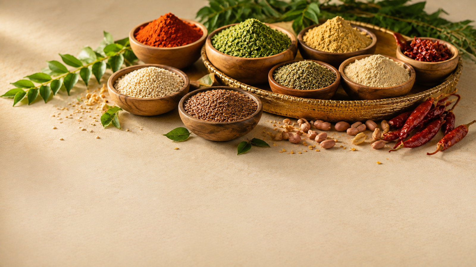 Natural spices and Maneru karam powders